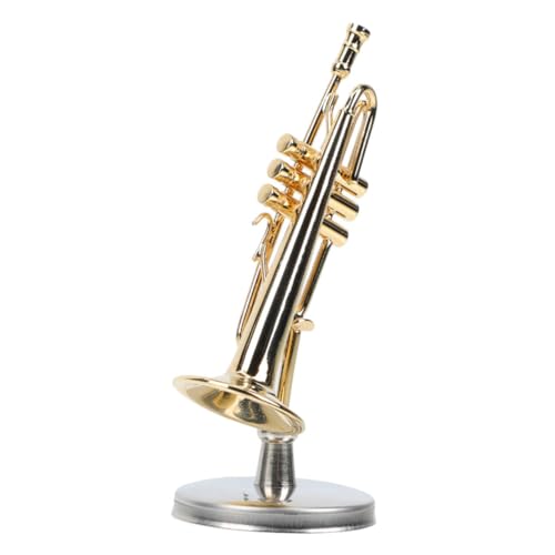 CIYODO Trompete aus Kupfer Dekoratives Modell mit Stilvollem Etui und Sockel für Hausdekoration und Fotografie für Musikliebhaber und Sammler von CIYODO