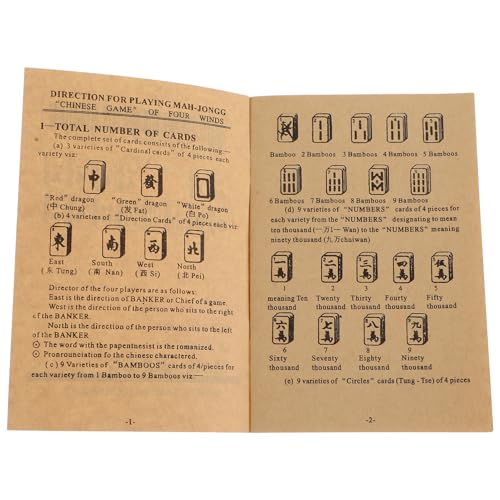 CIYODO Umfassende Anleitung mit Detaillierten Regeln und Anleitungen für Anfänger und Enthusiasten Mahjong Manual von CIYODO