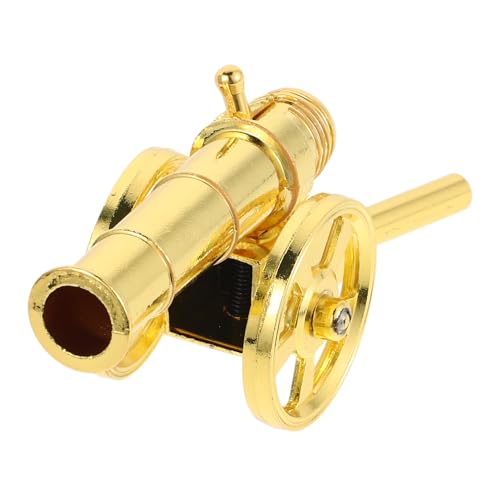 CIYODO Vintage Metall Kanonen Modell Detailreiche Miniatur aus Robustem Metall Dekoratives Artillerie Ornament für Rollenspiel Stilvolle Tisch und Regaldekoration im Büro und Zuhause von CIYODO