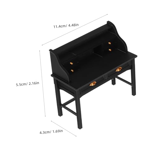 CIYODO Vintage Möbel mit Schublade Realistische Details Stabiles Pflegeleichtes Puppenhaus Zubehör für Kreative Spielszenen und Sammler von CIYODO