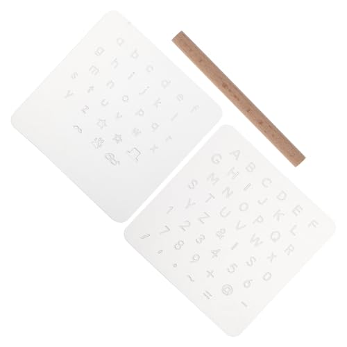 CIYODO Vintage Zahlen und Buchstabenstempelset für Lederhandwerk Langlebiges Stempelset zur Buchstabenprägung Tragbar und Praktisch für Kreative Projekte von CIYODO
