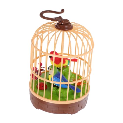 CIYODO Voiceaktivierter Vogelkäfig mit Zwitschernden Flatternden Vögeln Realistische Geräusche und Kompaktes Interaktives Kinderspielzeug für Kleinkinder Dekoratives Heimzubehör CIYODO Voiceaktivierter Vogelkäfig mit Zwitschernden Flatternden Vögeln Realistische Geräusche und Kompaktes Interaktives Kinderspielzeug für Kleinkinder Dekoratives Heimzubehör von CIYODO