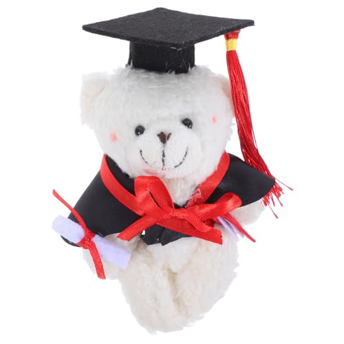 CIYODO Weicher Mini Plüschbär mit Graduiertenmütze Süßes Abschlussgeschenk und Deko für Kindergarten College mit Kette zum Anhängen als Party Mitgebsel und Raumdekoration CIYODO Weicher Mini Plüschbär mit Graduiertenmütze Süßes Abschlussgeschenk und Deko für Kindergarten College mit Kette zum Anhängen als Party Mitgebsel und Raumdekoration von CIYODO