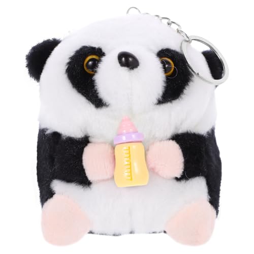CIYODO Weiches Panda Kuscheltier Mit Flasche Niedliches Plüschspielzeug Für Neugeborene Schlafzimmer Deko Und Kuschelfreunde von CIYODO