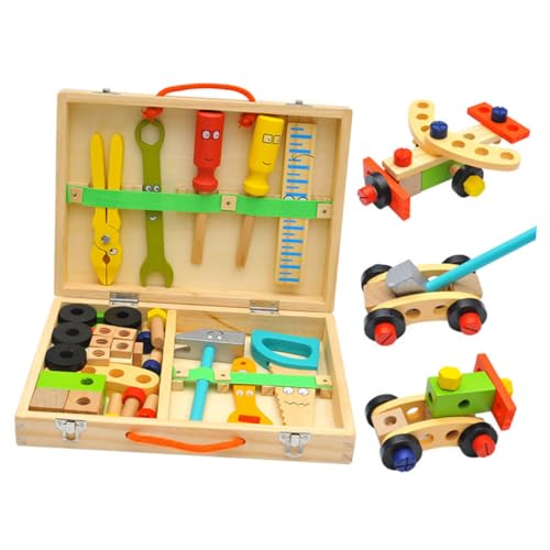 CIYODO Werkzeugkasten vorgeben Werkzeug-Spielset für Kinder Rollenspiel-Toolbox werkzeugset Kinder Werkzeug-Sets Kinder Simulations-Toolbox für Kinder Werkzeugkasten für Kinder Puzzle von CIYODO