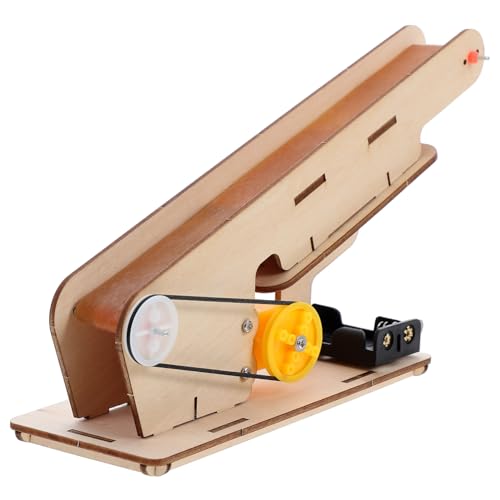 CIYODO Wissenschaftsbausatz Elektrischer Förderriemen DIY Holzset für Stem Lernen Physik Experimente Kreatives Technikspielzeug für Grund und Mittelschüler von CIYODO