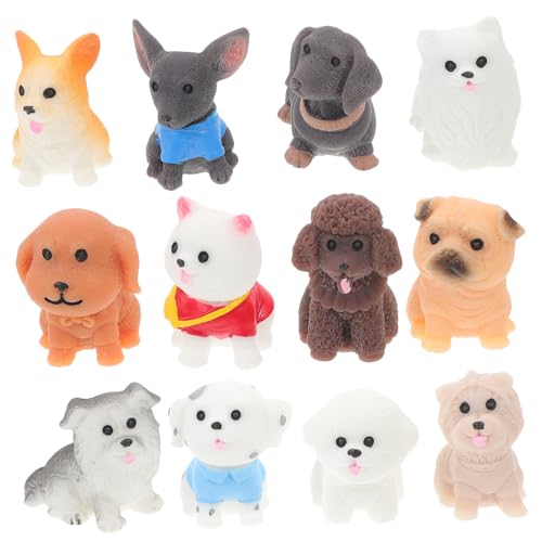 CIYODO Tiny Animals Figuren-Set 12 Miniatur-hundefiguren Aus Harz Für Miniatur-landschaftsdekor Tischaufsteller CIYODO Tiny Animals Figuren-Set 12 Miniatur-hundefiguren Aus Harz Für Miniatur-landschaftsdekor Tischaufsteller von CIYODO