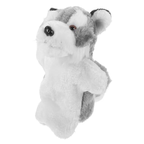 CIYODO Wolf Handpuppe Süße Ausgestopfte Handpuppe Handpuppen Für Kleinkinder Kinderpuppe Interaktives Tierpuppe Handpuppentier Marionette Handpuppe Pp Baumwolle von CIYODO