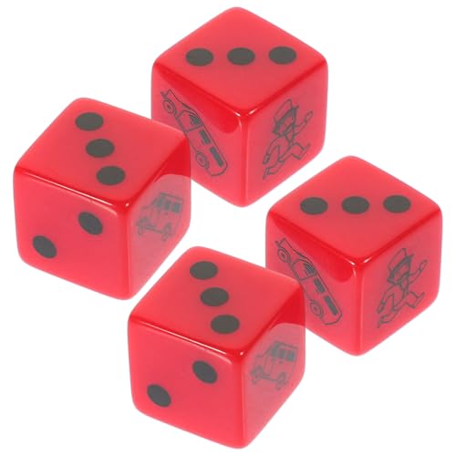 CIYODO Würfel Schwarz Spiel Schachwürfel Große Würfel Praktische Würfel Requisite Runde Ecke Punktwürfel Große Würfel Hofwürfel Partywürfel Mehrzweckwürfel Kunststoff von CIYODO