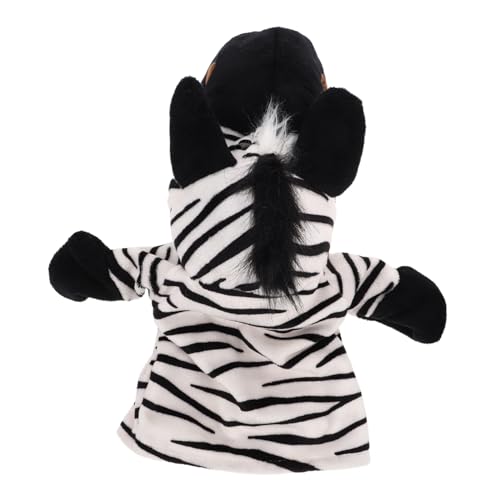 CIYODO Zebra Handpuppe aus Plüsch Realistisches Tier für Interaktives Fingerpuppenspiel für Geschichtenerzählen und Rollenspiele Fördert Familienbindung und Lernspaß von CIYODO