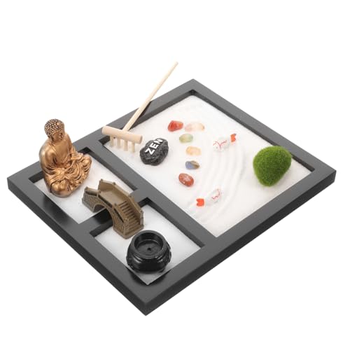 CIYODO Zen Garten Aus Tischdekoration Für Meditation Und Stilvolles Ornament Für Büro Und Zuhause Perfektes CIYODO Zen Garten Aus Tischdekoration Für Meditation Und Stilvolles Ornament Für Büro Und Zuhause Perfektes von CIYODO