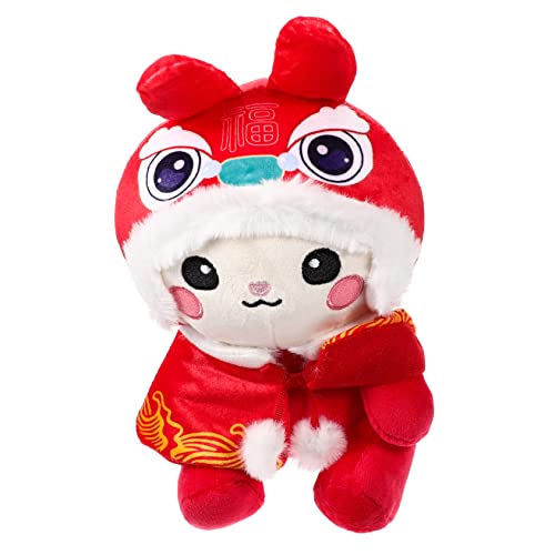 CIYODO Zodiac Rabbit Plüschtier Niedliches Kuscheltier für Chinesische Neujahr Großer Stoffhase mit Umhang für Sammler von CIYODO