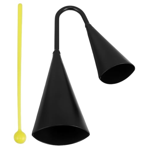 CIYODO Zweifarbige Agogo Glocke Traditionelles Handinstrument für Kinderfreundliches Percussion Instrument Musikalität und Rhythmusentwicklung für Vorschulkinder von CIYODO