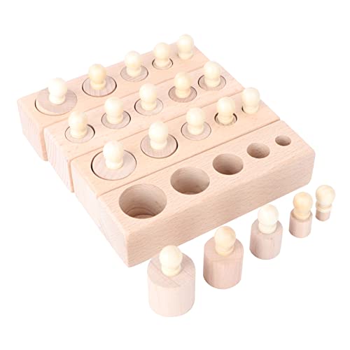 CIYODO Frühe Entwicklung Spielzeug Montessori Holz Zylinder Sinne Training 2 Jahre Alt von CIYODO