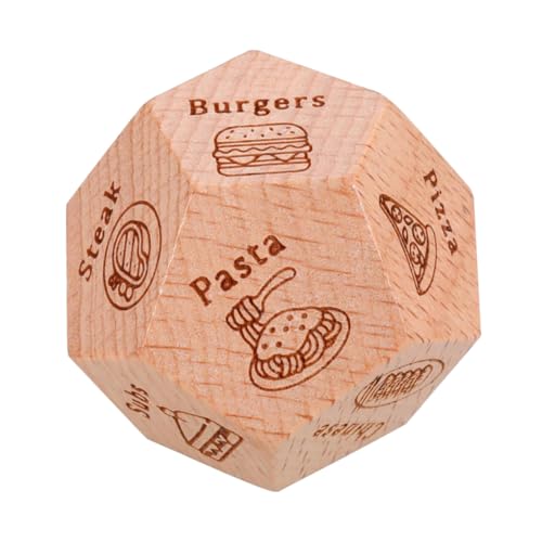 CIYODO mehrseitige Würfel Spielrequisiten Essensentscheidungswürfel Taschenwürfel kleine Essenswürfel einzigartige Würfel Abendessen-Entscheidungswürfel Partyspielwürfel hölzern Hellbraun CIYODO mehrseitige Würfel Spielrequisiten Essensentscheidungswürfel Taschenwürfel kleine Essenswürfel einzigartige Würfel Abendessen-Entscheidungswürfel Partyspielwürfel hölzern Hellbraun von CIYODO