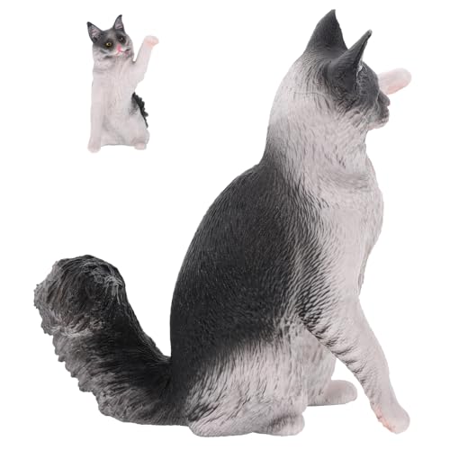 CIYODO Lebensechte Katzenfigur Dekoratives Schreibtischspielzeug Tiermodell Pädagogisches Spielzeug Für Jungen Und Mädchen CIYODO Lebensechte Katzenfigur Dekoratives Schreibtischspielzeug Tiermodell Pädagogisches Spielzeug Für Jungen Und Mädchen von CIYODO