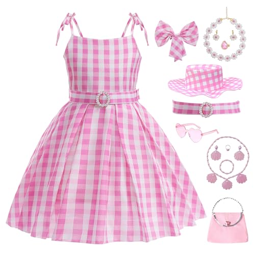 CIYTI Rosa Kostüm für Mädchen, Film-Kostüm für Cosplay, Halloween, Geburtstagsfeier CIYTI Rosa Kostüm für Mädchen, Film-Kostüm für Cosplay, Halloween, Geburtstagsfeier von CIYTI