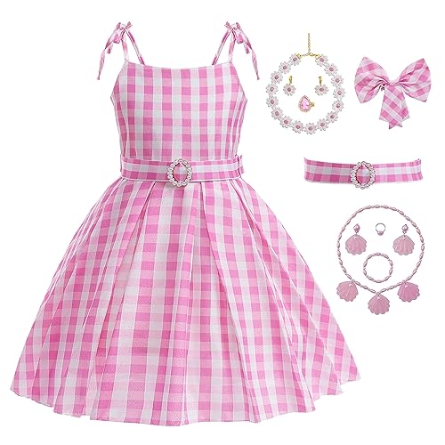 CIYTI Rosa Kostüm für Mädchen, Film- und Kostümparty für Kinder, Halloween-Outfit und Geburtstagsfeier CIYTI Rosa Kostüm für Mädchen, Film- und Kostümparty für Kinder, Halloween-Outfit und Geburtstagsfeier von CIYTI