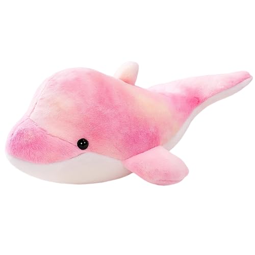 CJAPGJW 20 cm Delfin Kuscheltier, Rosa Delfin Weicher Spielbegleiter für Kinder, Gefüllte Delfinspielzeug zum Kuscheln und Dekorieren, Delpfin Toy für Kindergeburtstage Weihnachten Geschenk von CJAPGJW