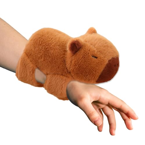 CJAPGJW 23 cm Braun Capybara Plüschtier Armband, Capybara Kuscheltier Handschmeichler, Kapibara Spielfigur für Erwachsene und Kinder CJAPGJW 23 cm Braun Capybara Plüschtier Armband, Capybara Kuscheltier Handschmeichler, Kapibara Spielfigur für Erwachsene und Kinder von CJAPGJW
