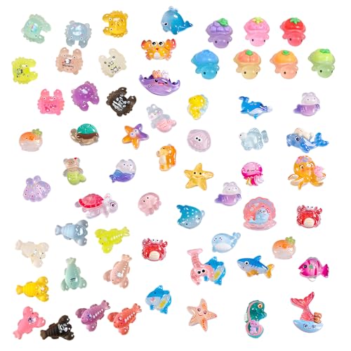 CJAPGJW 45 Stück Meerestiere Figuren, Nachtleuchtende Miniatur Meerestiere, Mini Harz Figuren, Klein Tiere Figuren Ideal für Mikrolandschaften, Märchenszenen, Geschenke und Aquarium Dekoration CJAPGJW 45 Stück Meerestiere Figuren, Nachtleuchtende Miniatur Meerestiere, Mini Harz Figuren, Klein Tiere Figuren Ideal für Mikrolandschaften, Märchenszenen, Geschenke und Aquarium Dekoration von CJAPGJW