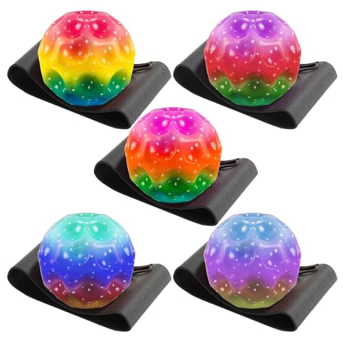 CJAPGJW 5 Stück Moonball, 6 cm Mondspringbälle Mit Schnur, Bunt Ball Mit Schnur Kinder, Jump Ball für Kinder Erwachsene, Bouncing Spaceball Ideal Für Sport, Spiele Und Therapie (Zufällige Farben) CJAPGJW 5 Stück Moonball, 6 cm Mondspringbälle Mit Schnur, Bunt Ball Mit Schnur Kinder, Jump Ball für Kinder Erwachsene, Bouncing Spaceball Ideal Für Sport, Spiele Und Therapie (Zufällige Farben) von CJAPGJW