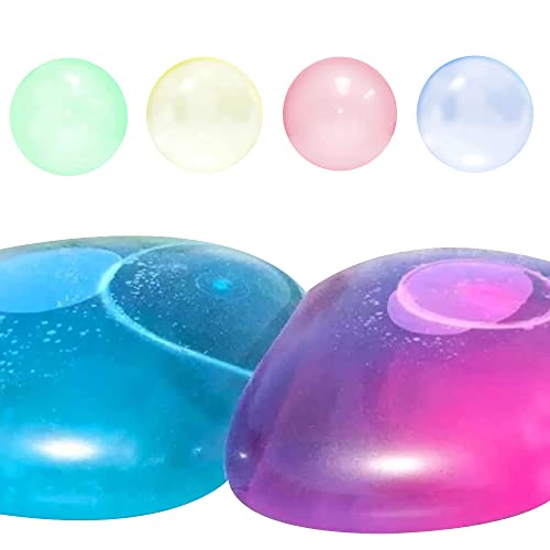 CJBIN Big Bubble Ball, 4 Stück Transparenter Bubbly Seifenblasenkugel, Bubbel Ball Strandgartenball für Indoor-Spiele Freien, Rosa, Himmelblau, Grasgrün und Zitronengelb CJBIN Big Bubble Ball, 4 Stück Transparenter Bubbly Seifenblasenkugel, Bubbel Ball Strandgartenball für Indoor-Spiele Freien, Rosa, Himmelblau, Grasgrün und Zitronengelb von CJBIN