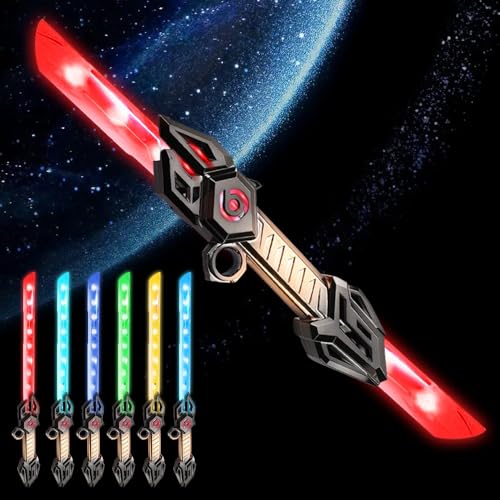 CJBIN Lichtschwert Kinder, 6 RGB Farben Wiederaufladbare Laserschwert Kinder, 2 In 1 Konvertierbar LED Light Saber, Laser Schwert mit Licht und Sound, Licht Schwert für Cosplay, War Fighters (Schwarz) CJBIN Lichtschwert Kinder, 6 RGB Farben Wiederaufladbare Laserschwert Kinder, 2 In 1 Konvertierbar LED Light Saber, Laser Schwert mit Licht und Sound, Licht Schwert für Cosplay, War Fighters (Schwarz) von CJBIN