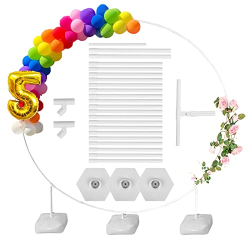 Ballon Kreis Rahmen Kit mit Basis, Ballon Hoop Ständer, Ballonbogen Set, Ballon Girlanden für Halter Hochzeit, Taufe, Dekoration, Großer Hintergrund, Geburtstag, Party Dekor Ballon Kreis Rahmen Kit mit Basis, Ballon Hoop Ständer, Ballonbogen Set, Ballon Girlanden für Halter Hochzeit, Taufe, Dekoration, Großer Hintergrund, Geburtstag, Party Dekor von CJHZQYY