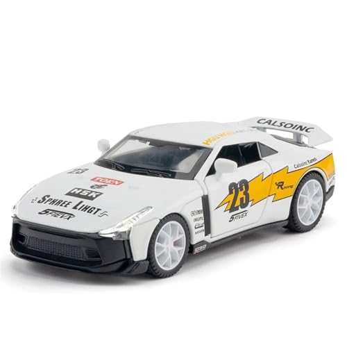 CJJXKBEP Fertiges Modellauto Druckguss 1:32 for Nissan GTR 50th Anniversary Edition, Legierungsautomodell Mit Sound Und Licht, Miniaturfahrzeugmodell Miniatur Auto Modell im Massstab CJJXKBEP Fertiges Modellauto Druckguss 1:32 for Nissan GTR 50th Anniversary Edition, Legierungsautomodell Mit Sound Und Licht, Miniaturfahrzeugmodell Miniatur Auto Modell im Massstab von CJJXKBEP