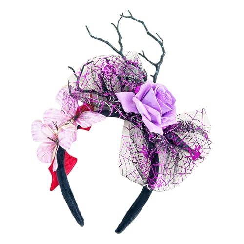 CJKDXDH Halloween-Haarbänder für Damen, glänzende Schleifen, festliches Verkleiden, Geschenk, Dekorationen, Kostüme, Kopfbedeckung, Zubehör CJKDXDH Halloween-Haarbänder für Damen, glänzende Schleifen, festliches Verkleiden, Geschenk, Dekorationen, Kostüme, Kopfbedeckung, Zubehör von CJKDXDH