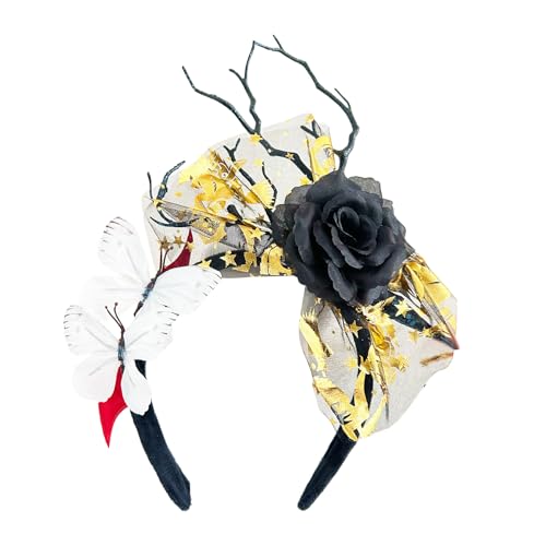 CJKDXDH Halloween-Haarbänder für Damen, glänzende Schleifen, festliches Verkleiden, Geschenk, Dekorationen, Kostüme, Kopfbedeckung, Zubehör CJKDXDH Halloween-Haarbänder für Damen, glänzende Schleifen, festliches Verkleiden, Geschenk, Dekorationen, Kostüme, Kopfbedeckung, Zubehör von CJKDXDH