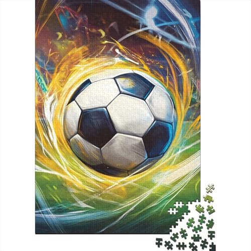 Fußball Puzzles 1000 Teile Schwer Puzzle Spielzeug Pädagogisches Spiel Impossible Herausforderungsspielzeug Für Erwachsene Und Kinder Ab 14 Jahren 1000pcs (75x50cm) von CJURAMTON