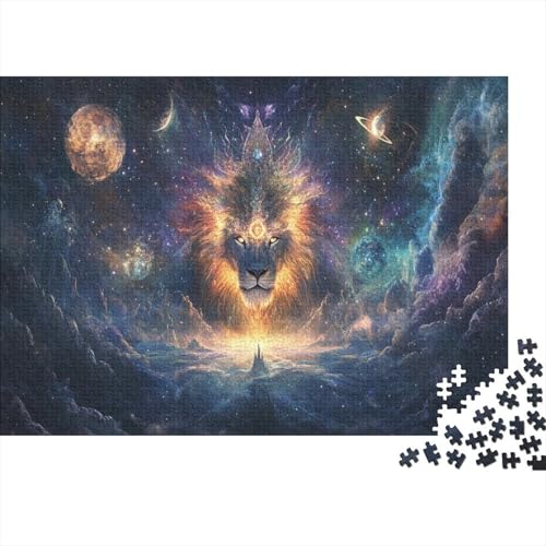 Löwe Puzzle 1000 Teile Schwer Puzzle Spielzeug Lernspiel Impossible Tier Herausforderungsspielzeug Für Erwachsene Und Kinder Ab 14 Jahren 1000pcs (75x50cm) von CJURAMTON