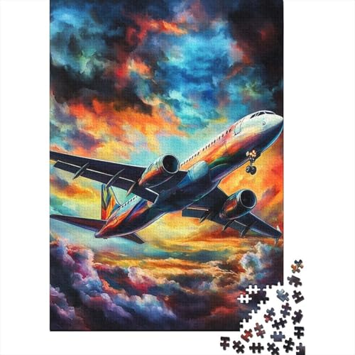 Passagierflugzeug Puzzle 1000-teilige Schwer Puzzle Spielzeug Pädagogisches Spiel Impossible Herausforderung Spielzeug Für Erwachsene Und Kinder Ab 12 Jahren 1000pcs (75x50cm) von CJURAMTON