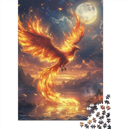 Phoenix Puzzle 1000 Teile Schwer Puzzle Spielzeug Pädagogisches Spiel Impossible Herausforderung Spielzeug Für Erwachsene Und Kinder in Bewährter 1000pcs (75x50cm) von CJURAMTON