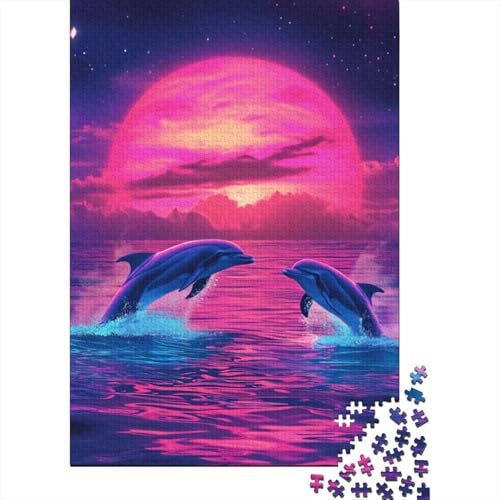 Purple Wal Puzzle 1000 Teile Schwer Puzzle Spielzeug Pädagogisches Spiel Impossible Herausforderung Spielzeug Für Erwachsene Und Kinder in Bewährter 1000pcs (75x50cm) von CJURAMTON