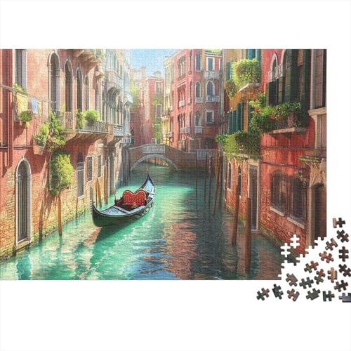 Venedig Water City Puzzlespiel 1000 Teile Puzzle Für Erwachsene Und Kinder Ab 14 Jahren, Puzzle Erwachsenen Puzzlespi Puzzel 1000pcs (75x50cm) von CJURAMTON