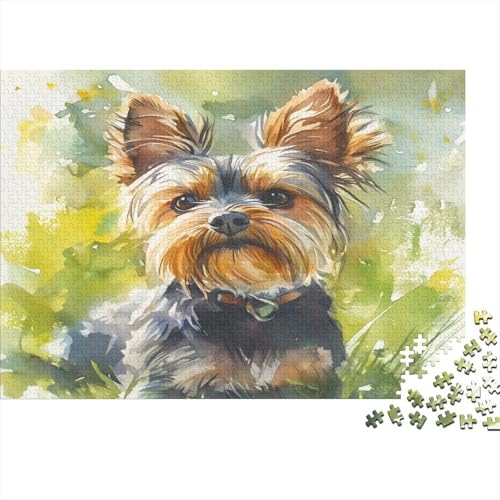 Yorkshire Terrier 1000 Teile Puzzle, Puzzles Für Erwachsene, 1000 Teile Puzzlespiel Für Jugendliche & Erwachsene Puzzlespiel Puzzel 1000pcs (75x50cm) von CJURAMTON