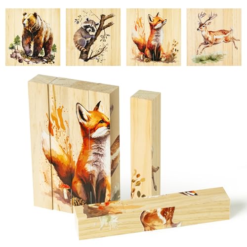 CJ Tierköpfe aus Holz, 6P von CJiangpo