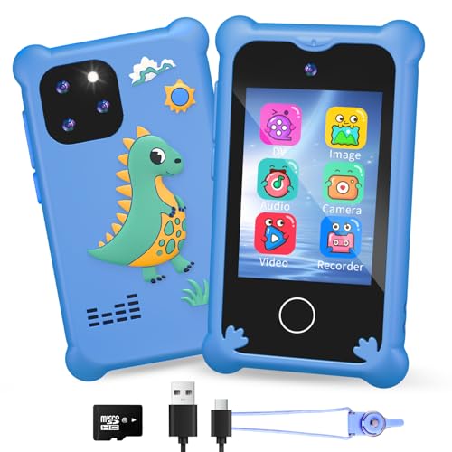 CKATE Kinder Handy, 2.8'' Touchscreen Smartphone Spielzeug mit Lernfunktionen & MP3 Musikplayer, 1080P Kinderkamera mit 8GB SD Karte, Dinosaurier Geburtstag Geschenk für Jungen 3-12 Jahre CKATE Kinder Handy, 2.8'' Touchscreen Smartphone Spielzeug mit Lernfunktionen & MP3 Musikplayer, 1080P Kinderkamera mit 8GB SD Karte, Dinosaurier Geburtstag Geschenk für Jungen 3-12 Jahre von CKATE