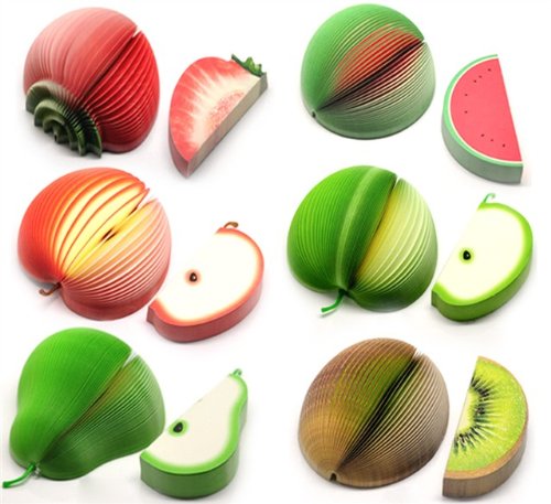 CKB Ltd Set of 6 Mixed Neuheit 3D Fruit Shape Memo Note Pads Notizblock Hinweis Briefpapier Unusual Gift Office Notepad CKB Ltd Set of 6 Mixed Neuheit 3D Fruit Shape Memo Note Pads Notizblock Hinweis Briefpapier Unusual Gift Office Notepad von CKB LTD