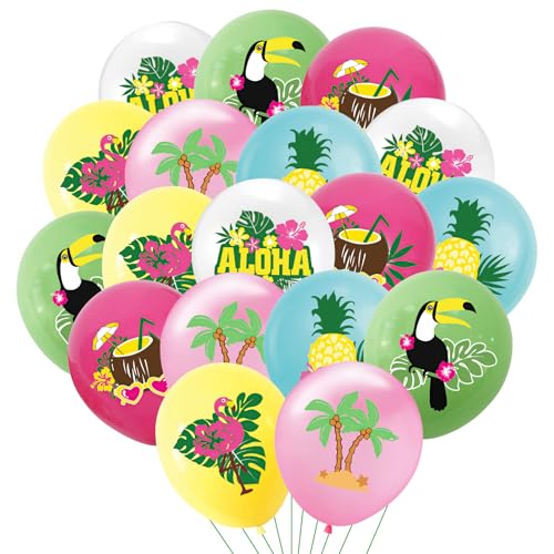 15pcs Hawaiian Tropic Ballons, Hawaiian Balloon, Flamingo Ananas Balloons for Hawaiian Party Accessories, Hawaiian Party Decor Balloon for Birthday Party Summer Tropical Beach Party Decor 15pcs Hawaiian Tropic Ballons, Hawaiian Balloon, Flamingo Ananas Balloons for Hawaiian Party Accessories, Hawaiian Party Decor Balloon for Birthday Party Summer Tropical Beach Party Decor von CKCSHI