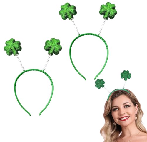 CKCSHI 2 Stück St. Patricks Kleeblatt Stirnband, St. Patricks Day Stirnband, St. Patricks Kleeblatt Haarband, irisches grünes Stirnband, Glitzer Kleeblatt Haarband für Kostüm Zubehör Zubehör Zubehör CKCSHI 2 Stück St. Patricks Kleeblatt Stirnband, St. Patricks Day Stirnband, St. Patricks Kleeblatt Haarband, irisches grünes Stirnband, Glitzer Kleeblatt Haarband für Kostüm Zubehör Zubehör Zubehör von CKCSHI