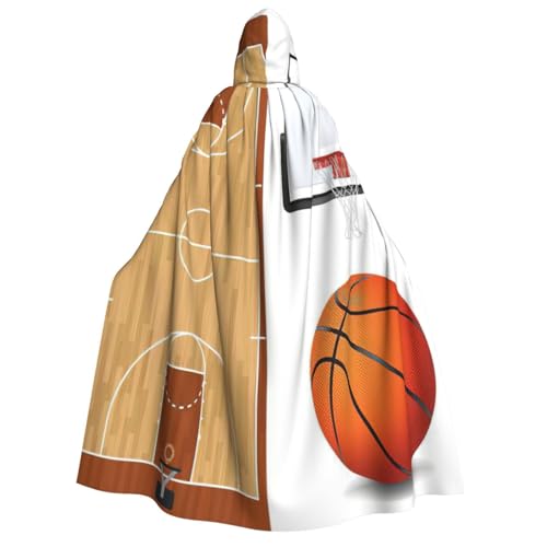 CKGODGF Basketballplatz-Rückwand-Druck, Erwachsenen-Halloween-Umhang mit Kapuze, Damen- und Herren-Umhang für Cosplay, Partys und Festivals CKGODGF Basketballplatz-Rückwand-Druck, Erwachsenen-Halloween-Umhang mit Kapuze, Damen- und Herren-Umhang für Cosplay, Partys und Festivals von CKGODGF