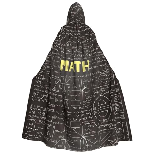CKGODGF Halloween-Umhang mit Kapuze, Mathematikdruck, für Damen, Herren, Cosplay, Partys und Festivals CKGODGF Halloween-Umhang mit Kapuze, Mathematikdruck, für Damen, Herren, Cosplay, Partys und Festivals von CKGODGF