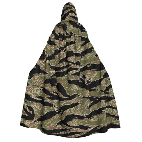CKGODGF Halloween-Umhang mit Kapuze für Erwachsene, mit Tigerstreifen, Camouflage-Muster, für Cosplay, Partys und Festivals CKGODGF Halloween-Umhang mit Kapuze für Erwachsene, mit Tigerstreifen, Camouflage-Muster, für Cosplay, Partys und Festivals von CKGODGF