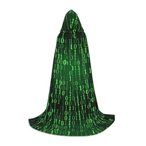 CKGODGF Stilvoller Kapuzenumhang mit Hacker-Era-Aufdruck, perfekt für Winter, Karneval und Cosplay, weicher und langfristiger Umhang CKGODGF Stilvoller Kapuzenumhang mit Hacker-Era-Aufdruck, perfekt für Winter, Karneval und Cosplay, weicher und langfristiger Umhang von CKGODGF