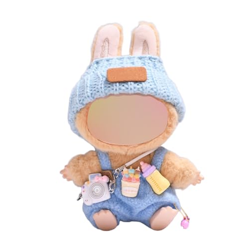 Puppenkleider, 17 cm, Kleidungsset für 17 cm große Puppen, Puppenkleidung geeignet für Puppenzubehör (KEINE Puppe) (Blau) von CKLHCFF
