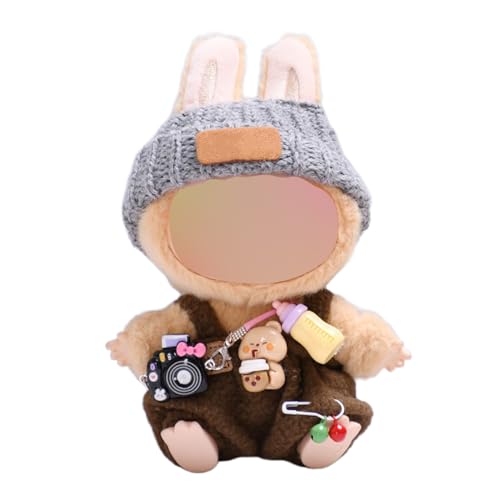Puppenkleider, 17 cm, Kleidungsset für 17 cm große Puppen, Puppenkleidung geeignet für Puppenzubehör (KEINE Puppe) (Braun) von CKLHCFF